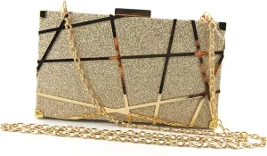 KESYOO Clutches for Women Evening Handbag Clutch Purse Chain Bag Dinner Bag Metal Miss Chain Bag Fashion Clutch