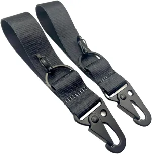 Keychain Wristlet Lanyard Strap Carabiner with Secure Key Ring, Set of 2