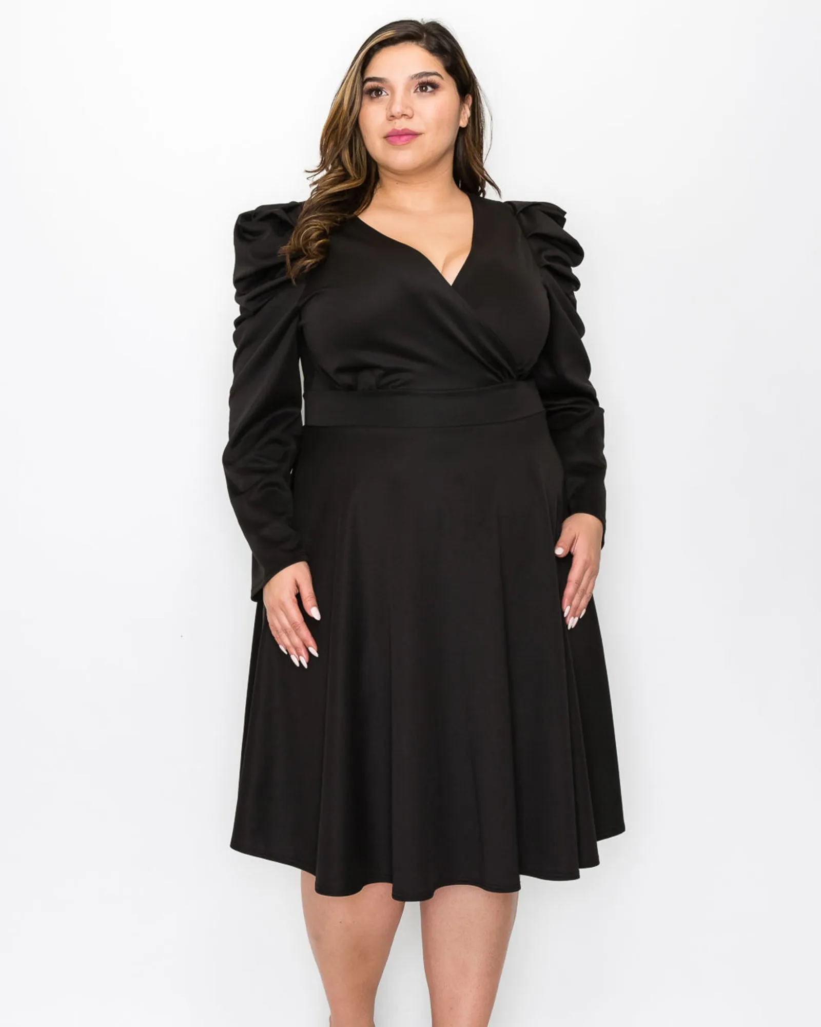 Kim Flare Dress | Black