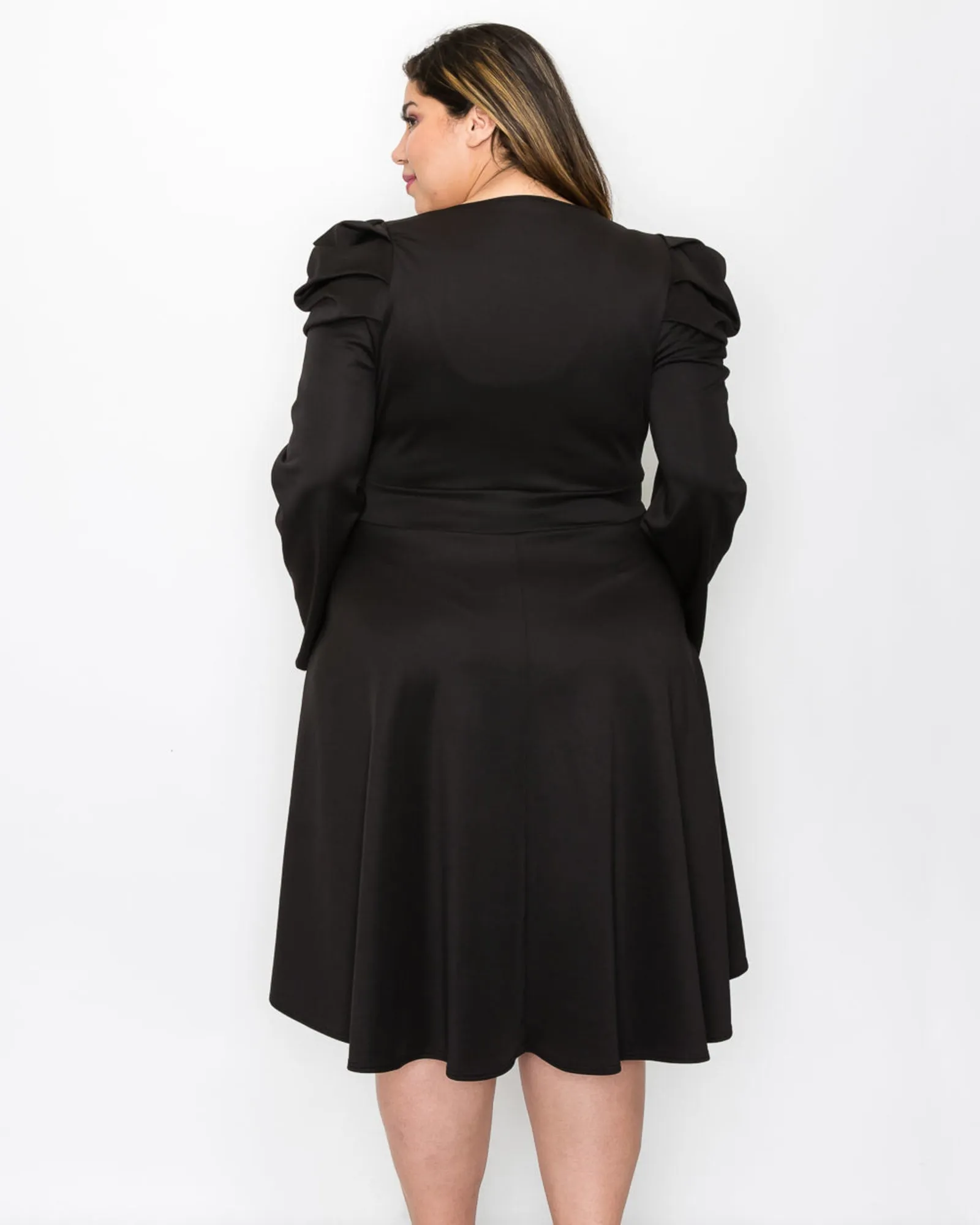 Kim Flare Dress | Black
