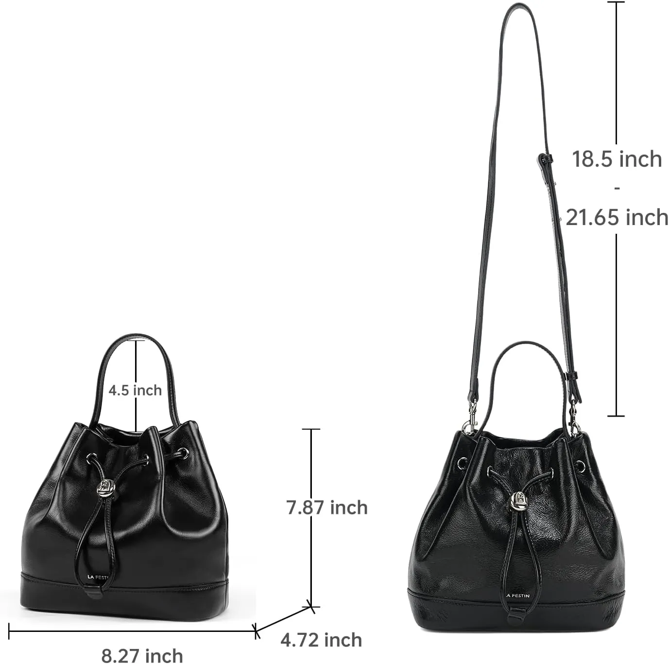 LA FESTIN Small Purse Leather Bags For Women: Shoulder Handbags Crossbody Clutch