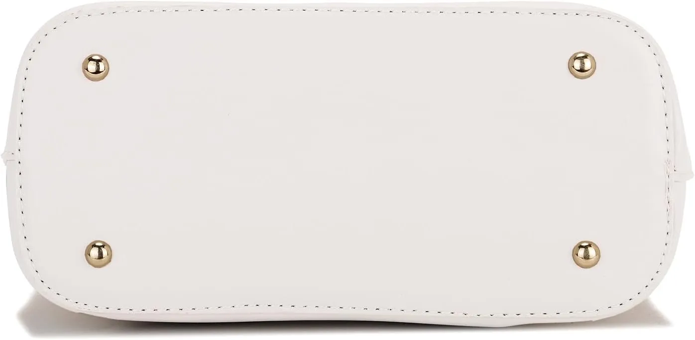 LA TERRE Zip-Around Classic Dome Satchel Bags for Women Crossbody Purse Top Handle Handbags