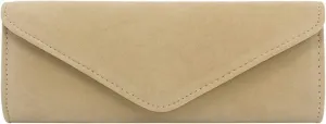 Ladies Girls Evening Clutch Bags, men Velvet Envelope Evening Bag Elegant Handbag Classic Clutch Purse(Apricot Color)