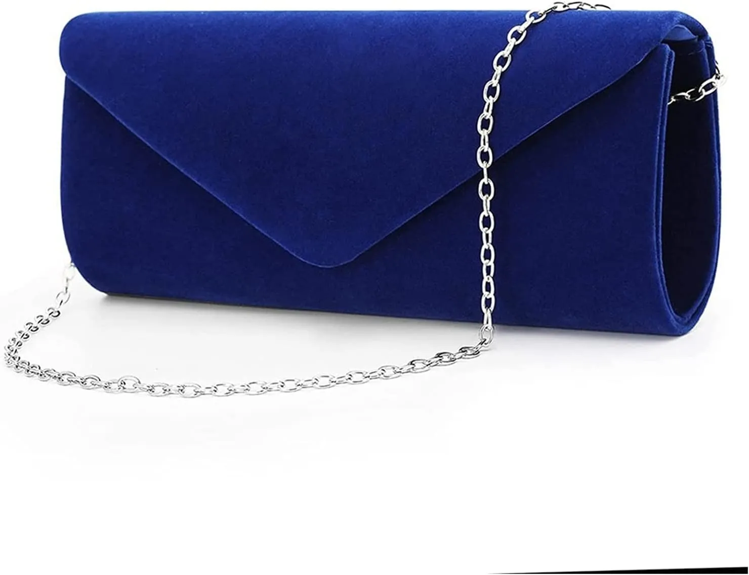 Ladies Girls Evening Clutch Bags, men Velvet Envelope Evening Bag Elegant Handbag Classic Clutch Purse(Blue)