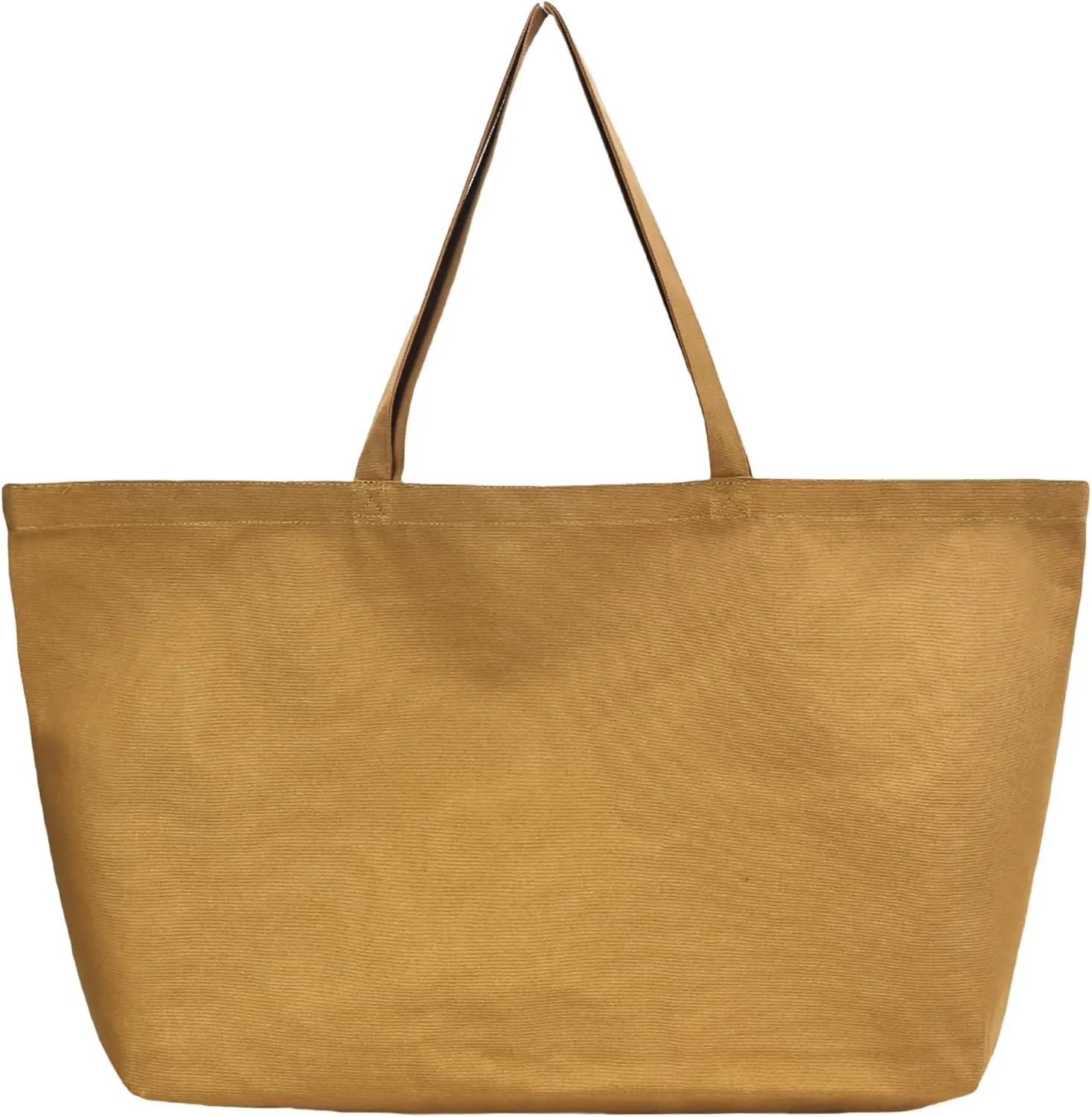 Large Canvas Tote Bag - Reusable Grocery Bag Foldable Heavy Duty Shopping Bag for DIY Art Crafts Painting Embroidery