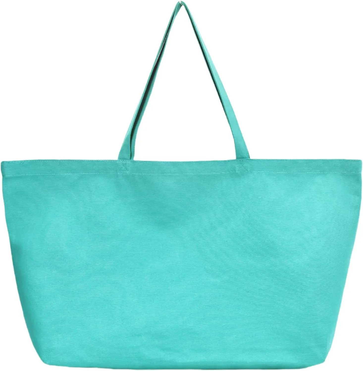 Large Canvas Tote Bag - Reusable Grocery Bag Foldable Heavy Duty Shopping Bag for DIY Art Crafts Painting Embroidery