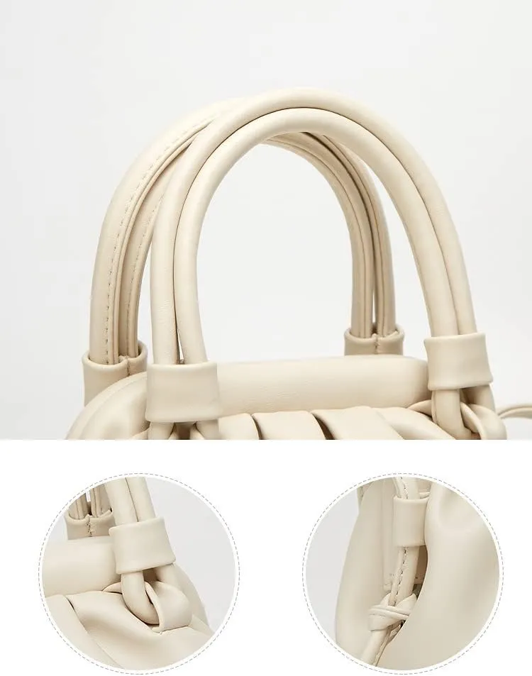 Large Cloud Pouch Dumpling Shoulder Handbags for Women Soft PU Leather Crossbody Cute Ladies Tote Bags Hobo Bags