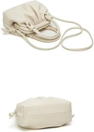 Large Cloud Pouch Dumpling Shoulder Handbags for Women Soft PU Leather Crossbody Cute Ladies Tote Bags Hobo Bags