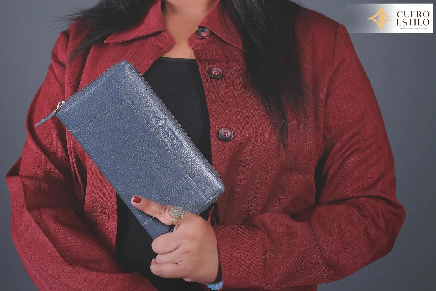 Leather Wallet for Women  RFID Secure, Water-Resistant Floater Leather, Zipper Compartments, Stylish & Durable.