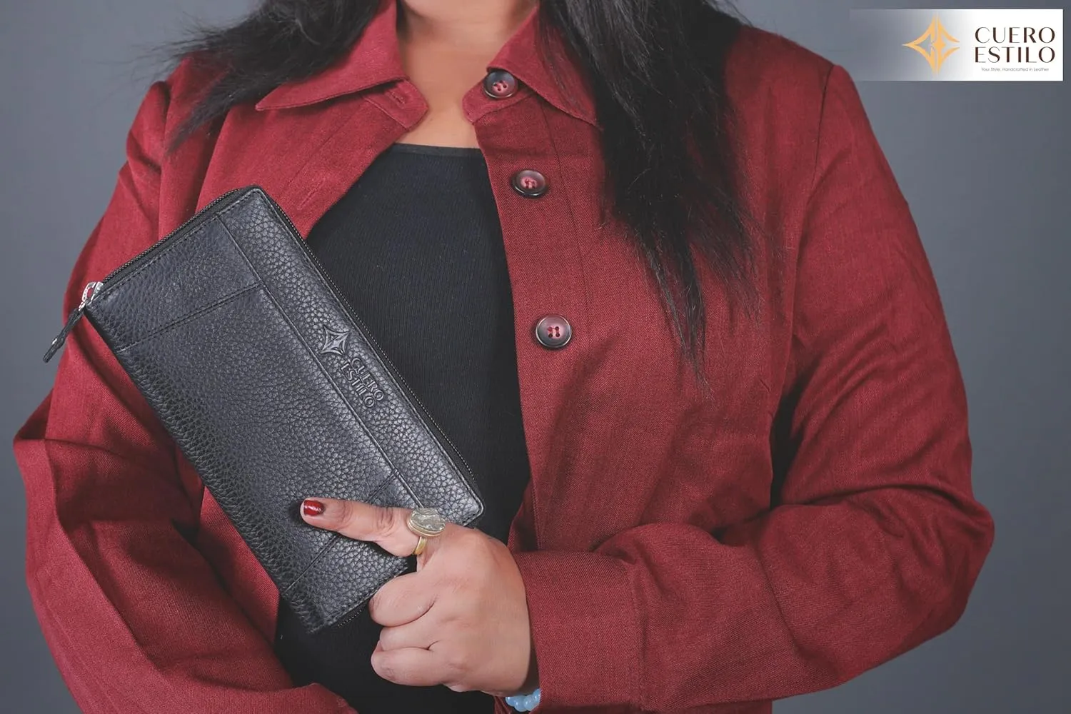 Leather Wallet for Women  RFID Secure, Water-Resistant Floater Leather, Zipper Compartments, Stylish & Durable.