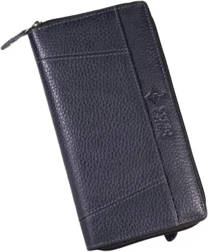 Leather Wallet for Women  RFID Secure, Water-Resistant Floater Leather, Zipper Compartments, Stylish & Durable.