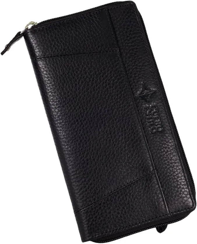 Leather Wallet for Women  RFID Secure, Water-Resistant Floater Leather, Zipper Compartments, Stylish & Durable.