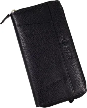 Leather Wallet for Women  RFID Secure, Water-Resistant Floater Leather, Zipper Compartments, Stylish & Durable.