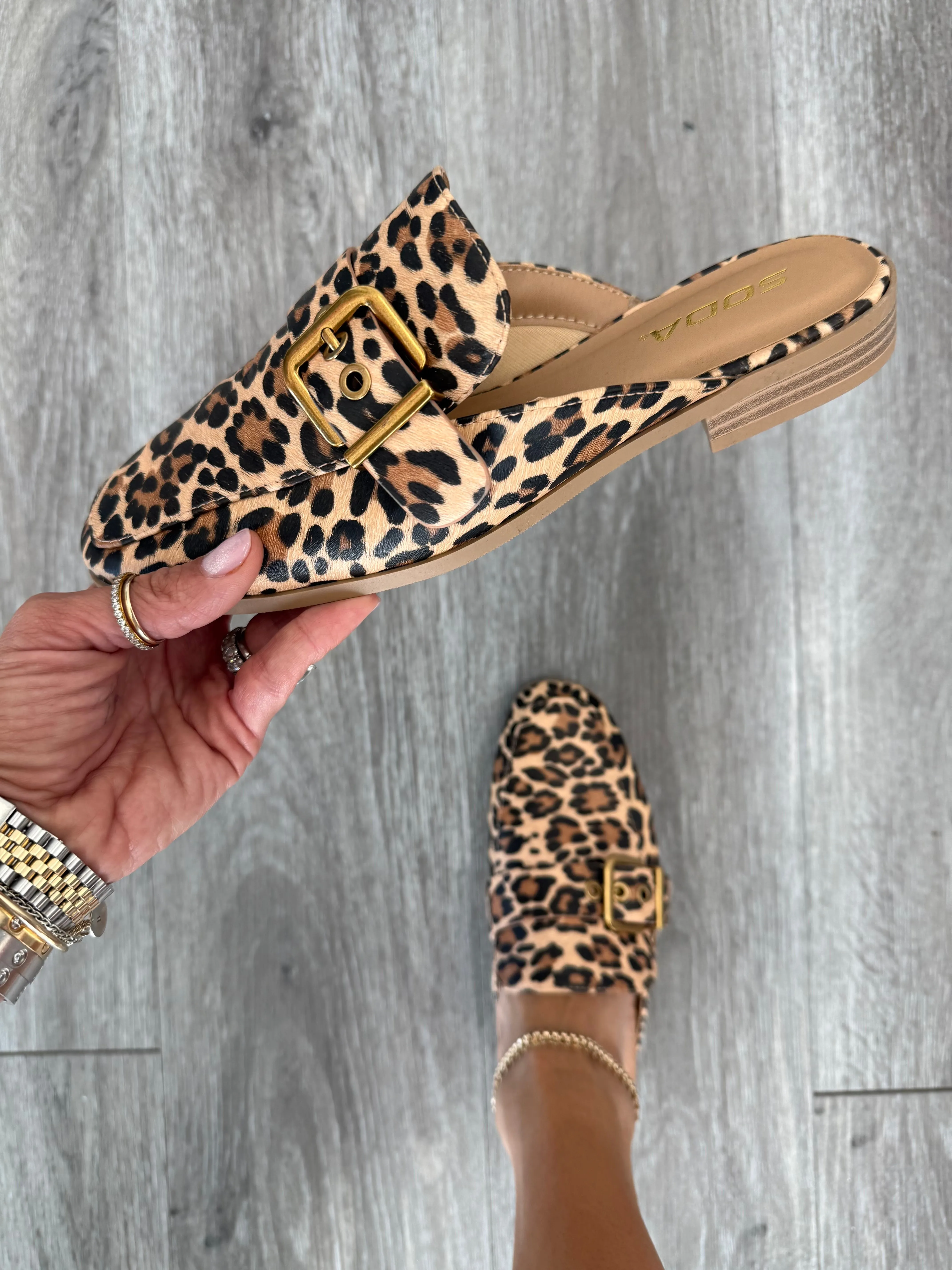 Leopard Wild Ones Slip-On Mules