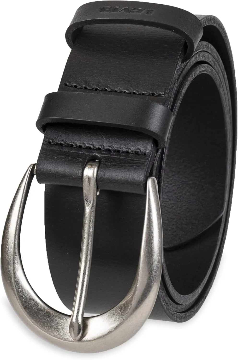 Levi's Women's Casual Soft Leather Jean Belt with Rounded Buckle