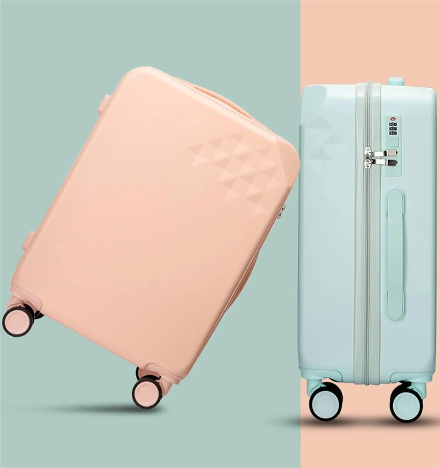 Lightweight Suitcases Luggage Expandable 8-Wheel Spinner Lightweight Hardside Suitcase, Macaron Suitcase Suitcase Trolley