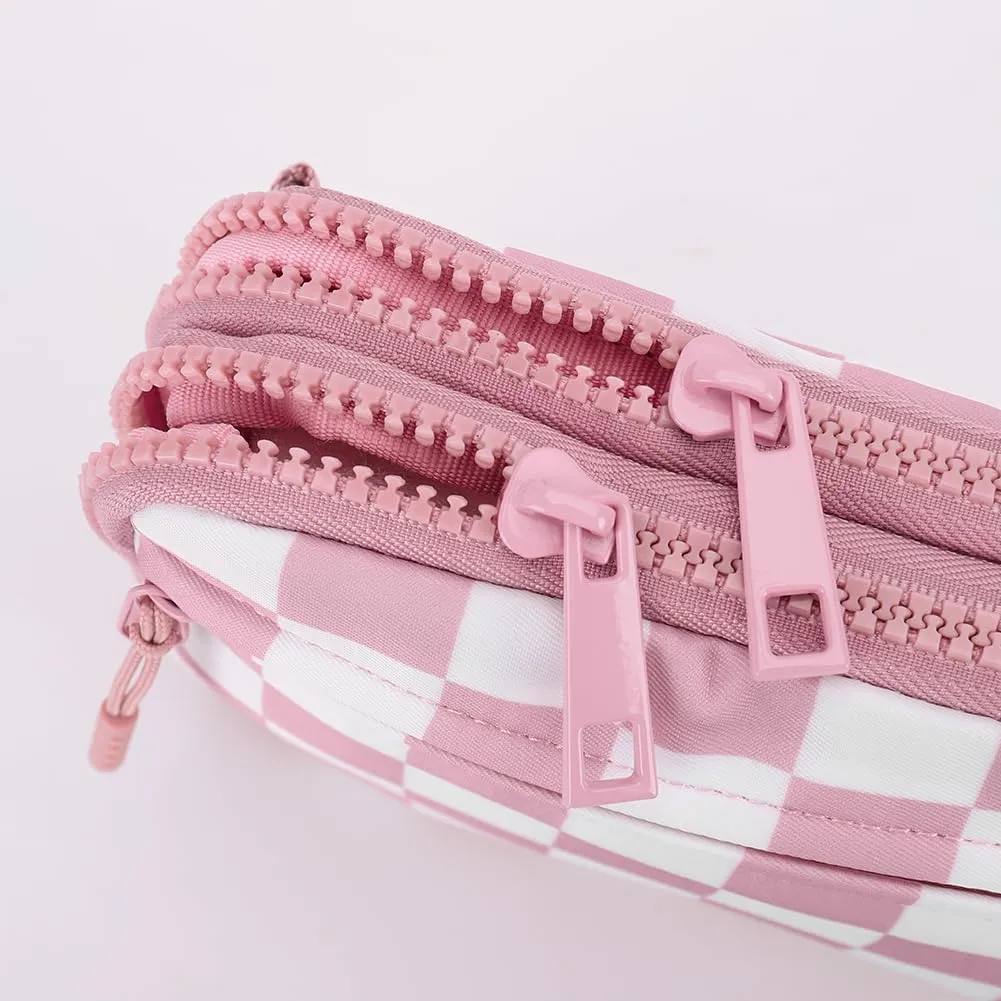Lushandy Checkered Wristlet Wallets for Women, Wristlet Purses Small Crossbody Bag Checkered Purse Keychain Wallet for Travel