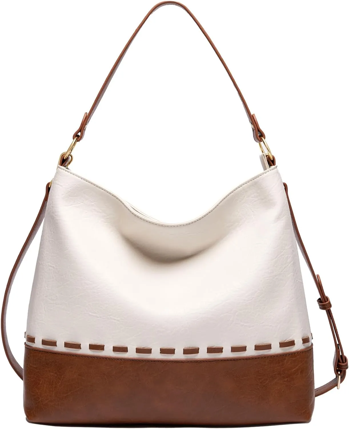 Marvolia Hobo Bags for Women Vegan Leather Shoulder Purses and Handbags Top Handle Handbags with Adjustable Shoulder Strap