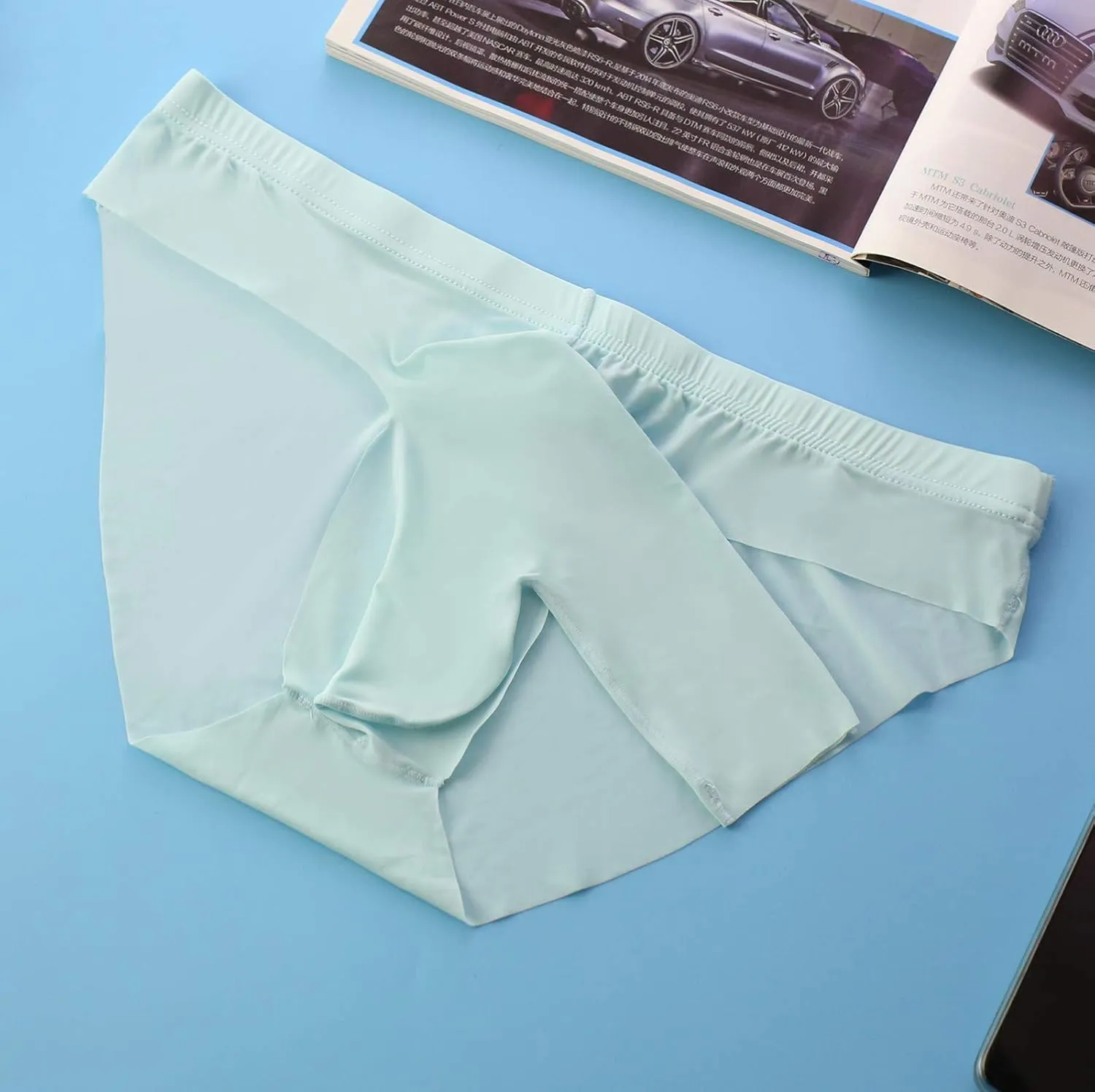 Mens Boxers Mens Boxer Briefs Soft Mesh Mid-Rise Underwear