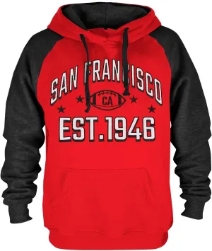 Mens City Football Fully Embroidery Soft Classic Pullover Sweatshirt Hoodie