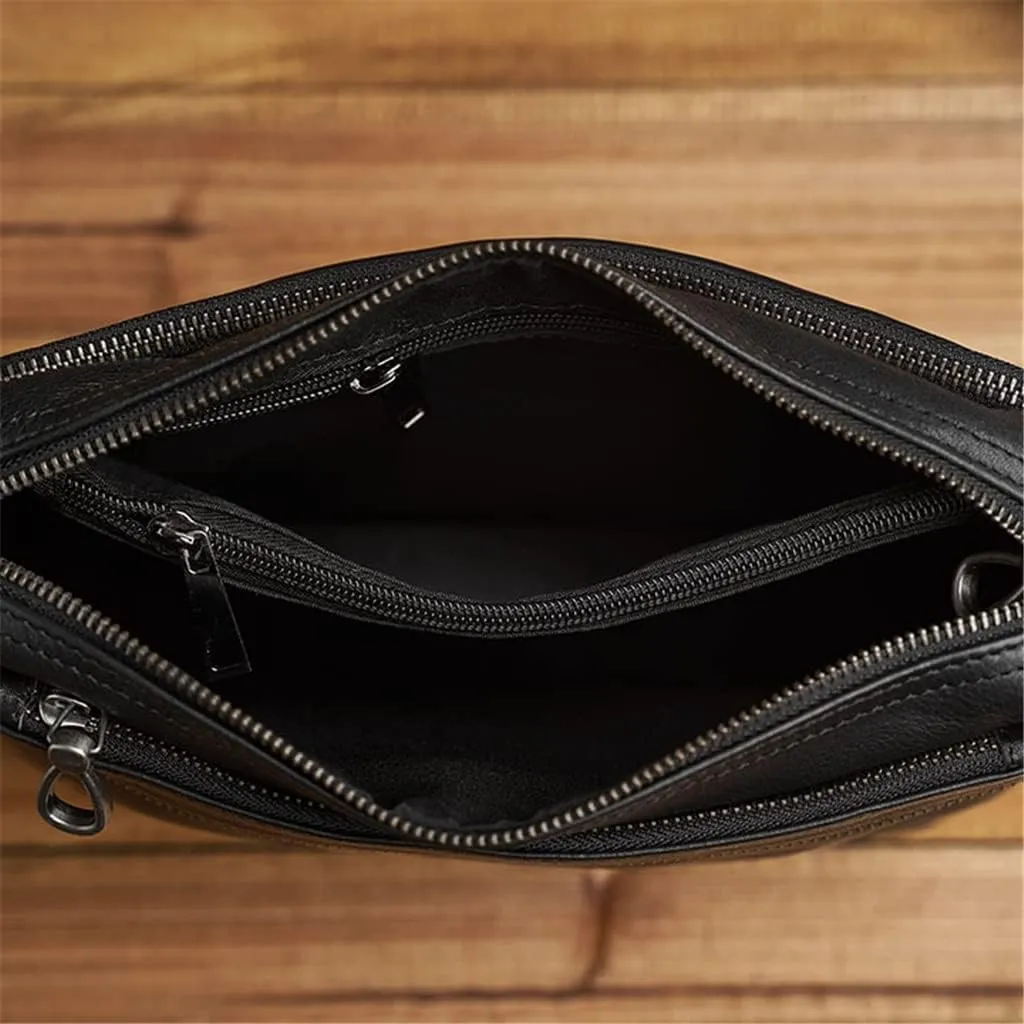 Men's Genuine Leather BagCowhide Crossbody Bag Men Shoulder Bags Large Capacity For Male Messenger Tote Bags