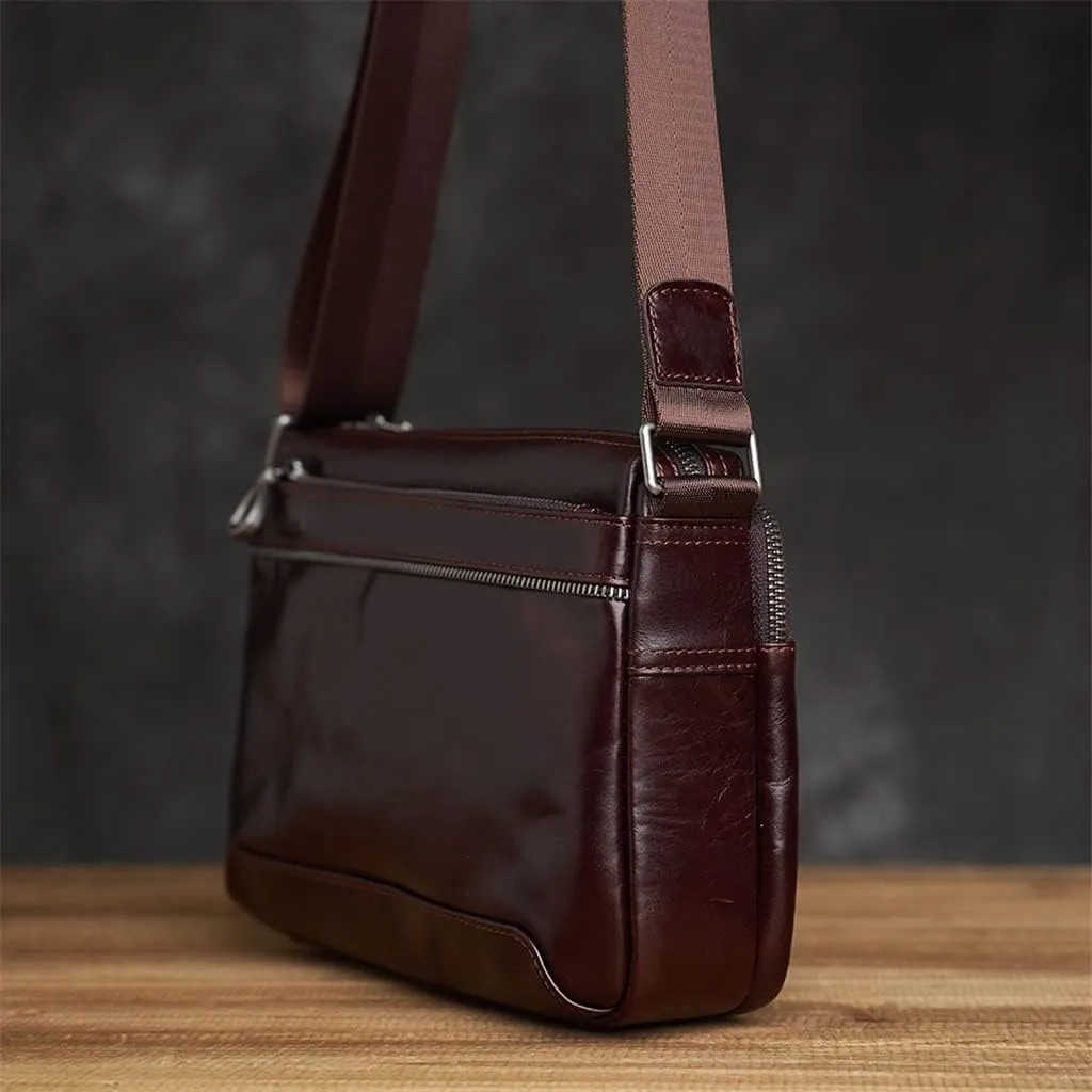 Men's Genuine Leather BagCowhide Crossbody Bag Men Shoulder Bags Large Capacity For Male Messenger Tote Bags