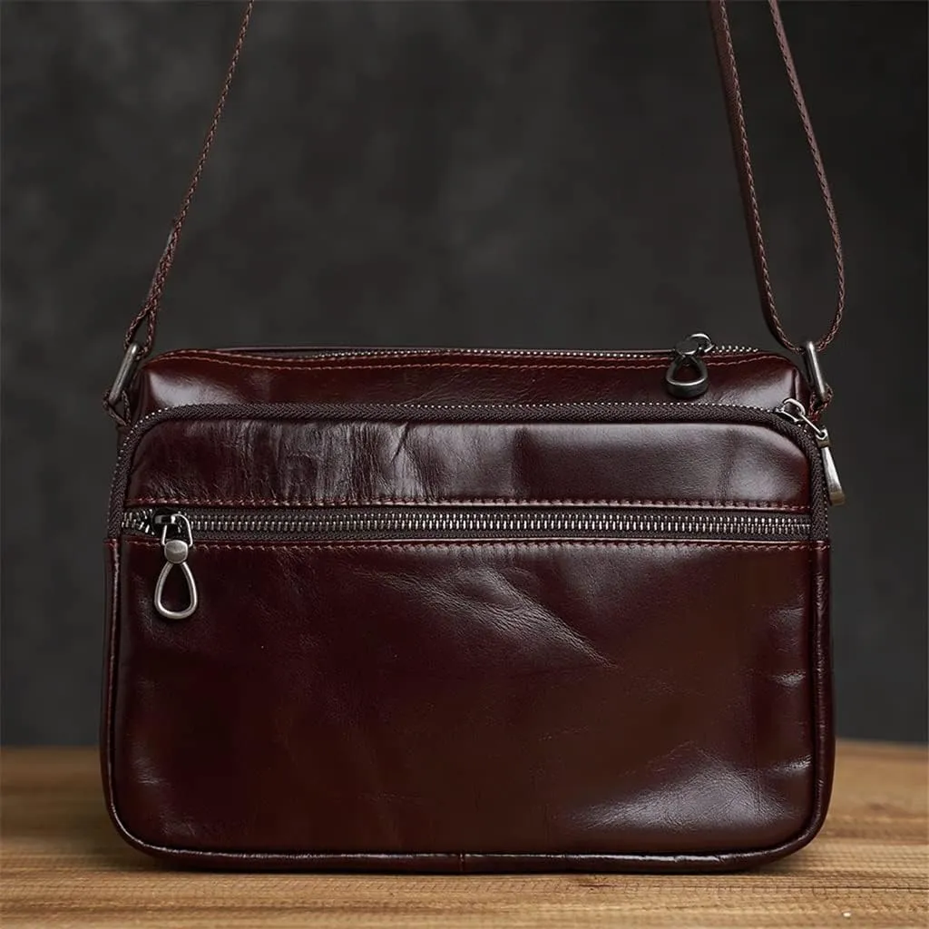 Men's Genuine Leather BagCowhide Crossbody Bag Men Shoulder Bags Large Capacity For Male Messenger Tote Bags