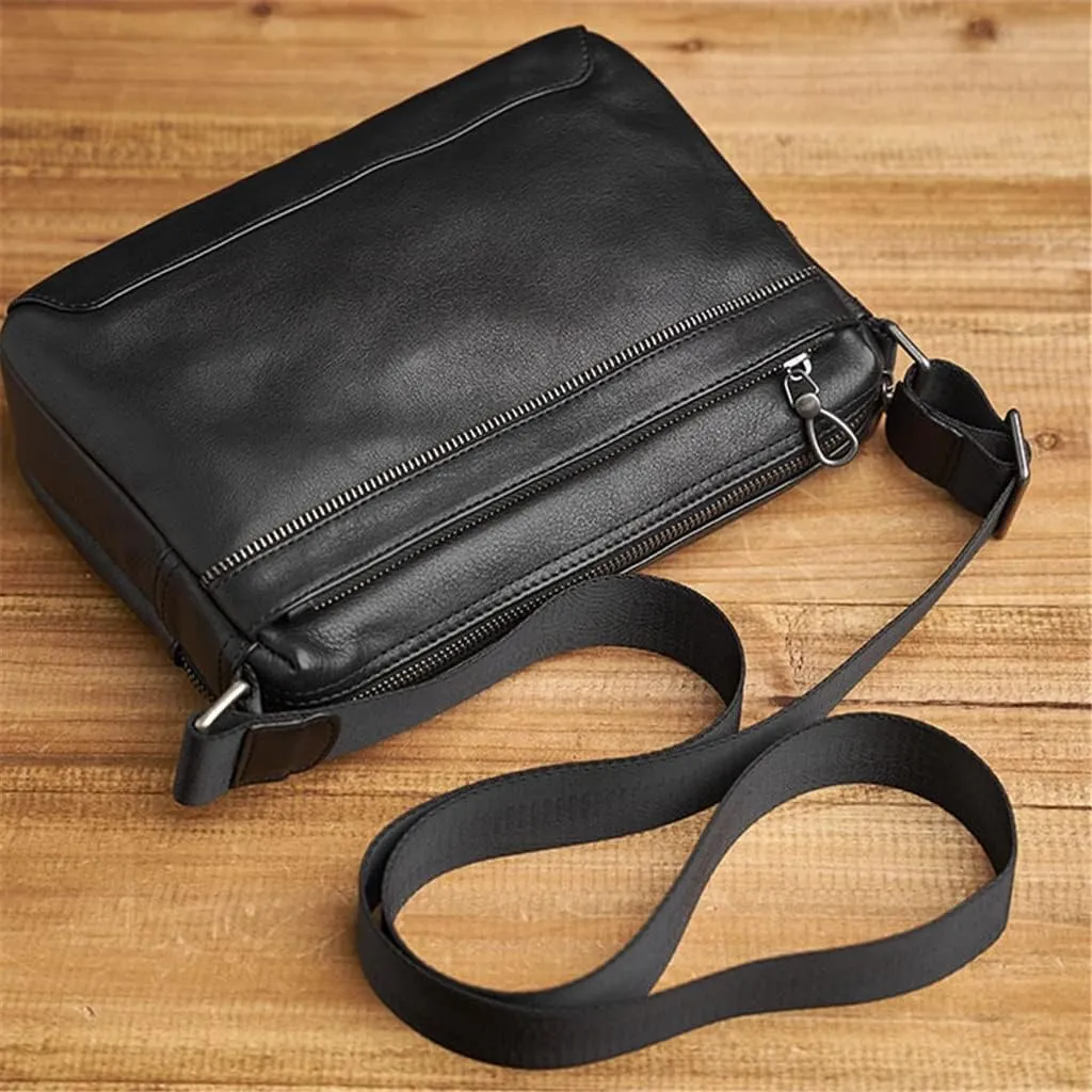 Men's Genuine Leather BagCowhide Crossbody Bag Men Shoulder Bags Large Capacity For Male Messenger Tote Bags