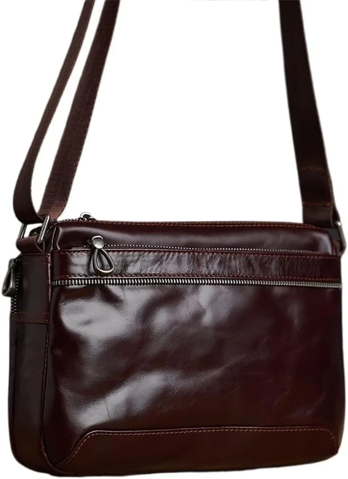 Men's Genuine Leather BagCowhide Crossbody Bag Men Shoulder Bags Large Capacity For Male Messenger Tote Bags
