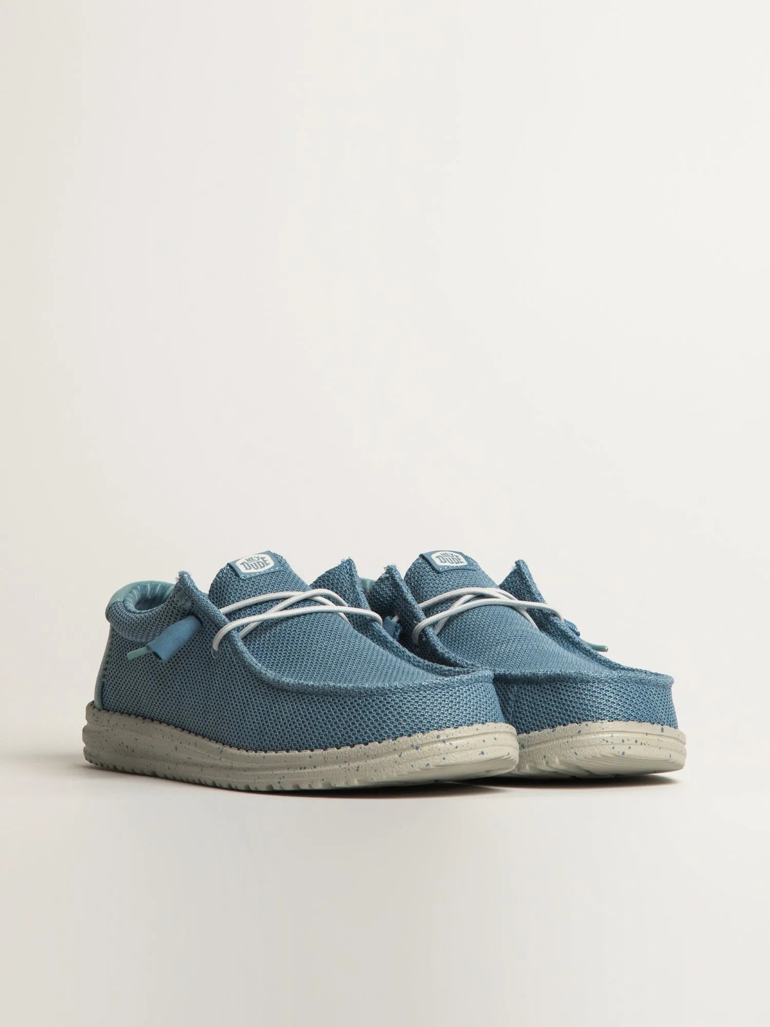 MENS HEY DUDE WALLY STRETCH SOX SLIP-ON - CLOUD BLUE