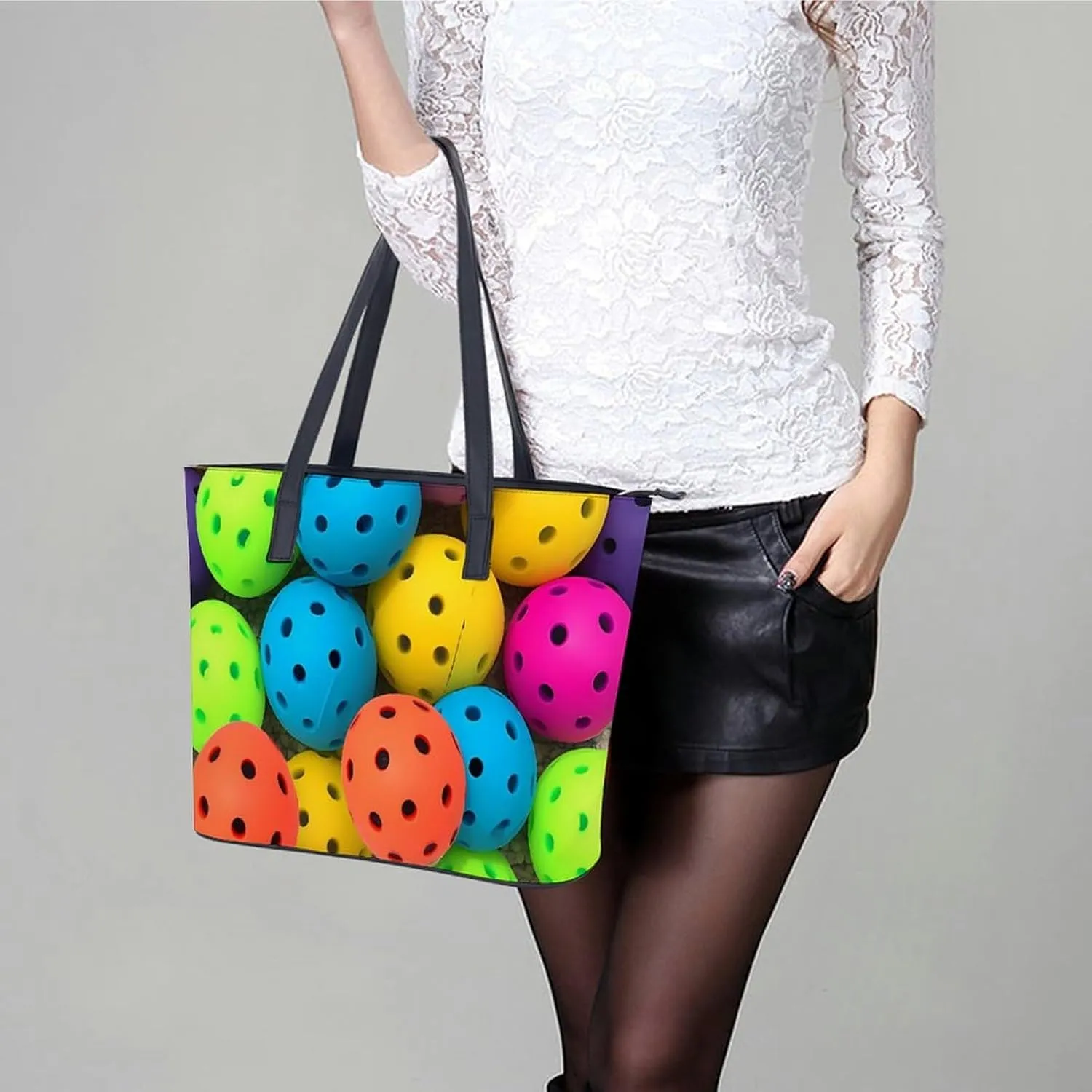 Mexican Otomi Animals Bag Purse Handbag for Women Top Handle Satchel Shoulder with Zipper Tote Bags Large