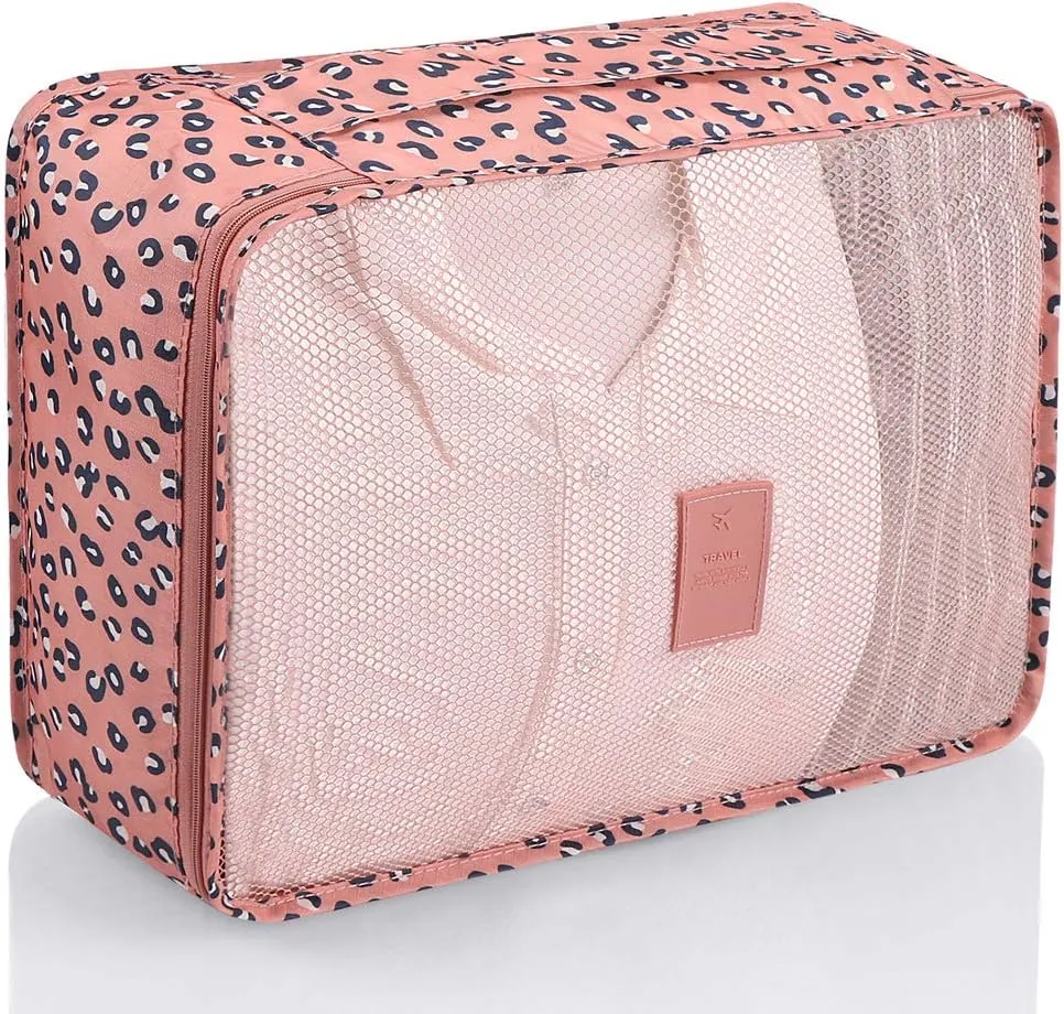 Mossio 7 Set Packing Cubes with Shoe Bag - Travel Carry On Luggage Organizer