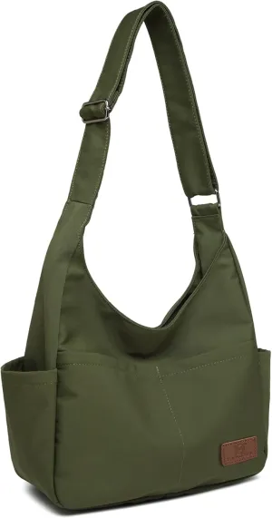 MYHOZEE Canvas Tote Bag, Large Hobo Bags for Women Aesthetic Shoulder Purses Cute Simple Crossbody Purse