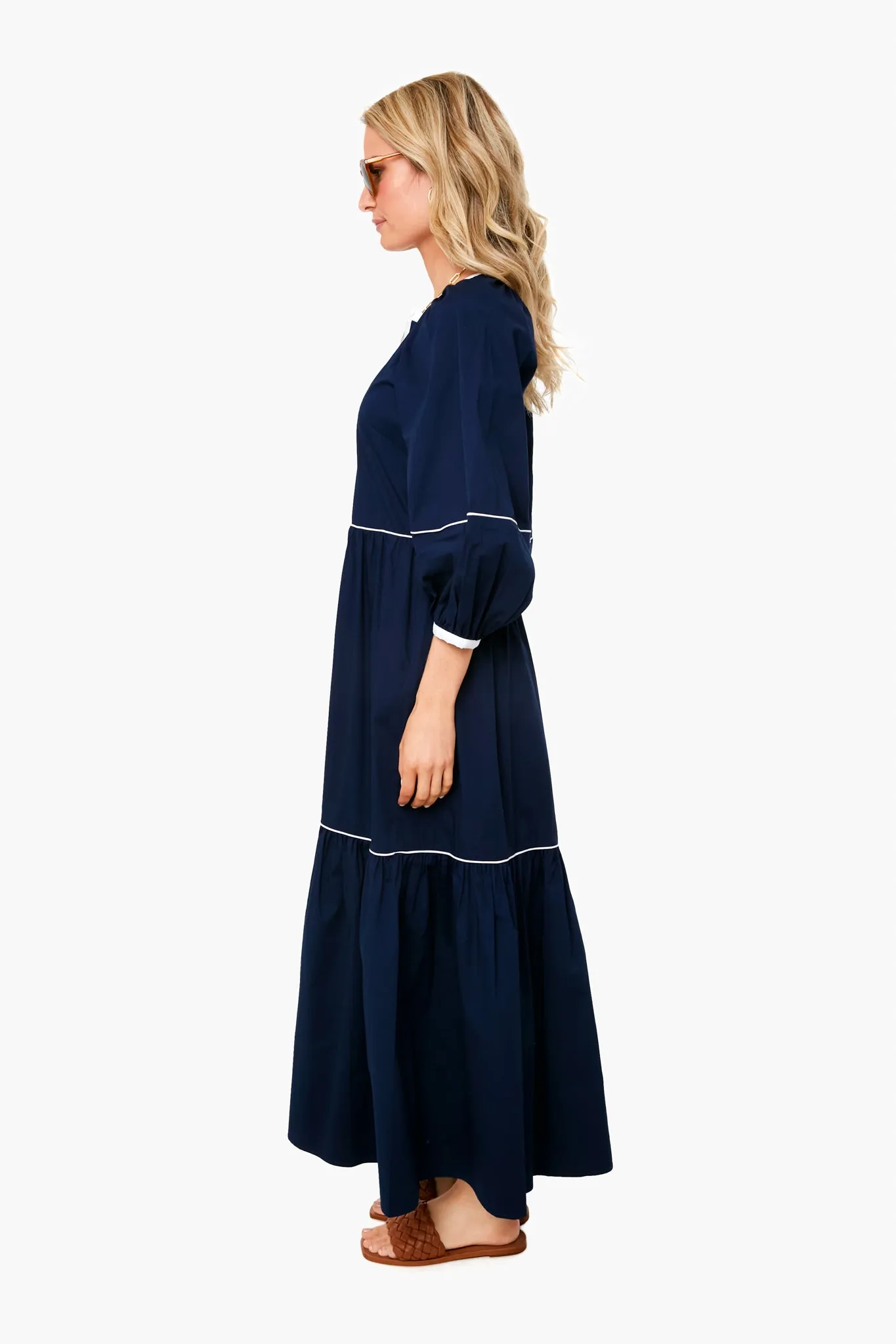 Navy And White Demi Dress