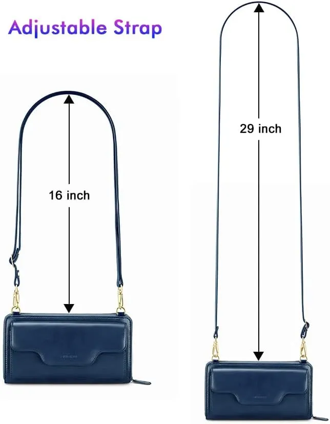 nuoku Crossbody Bags, Wristlet Wallets, Small Clutch Purses - Cell Phone & RFID Wallet for Women