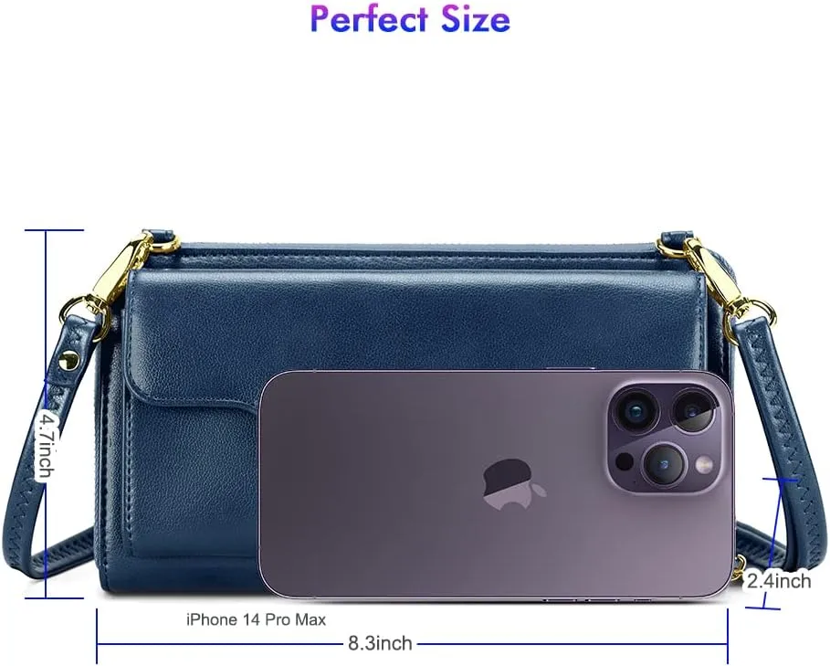 nuoku Crossbody Bags, Wristlet Wallets, Small Clutch Purses - Cell Phone & RFID Wallet for Women