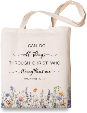OUZ Stylish Reusable Canvas Tote Bag for Women, Lightweight & Durable Shoulder Bag for Shopping, Work, Gym, Beach, Travel