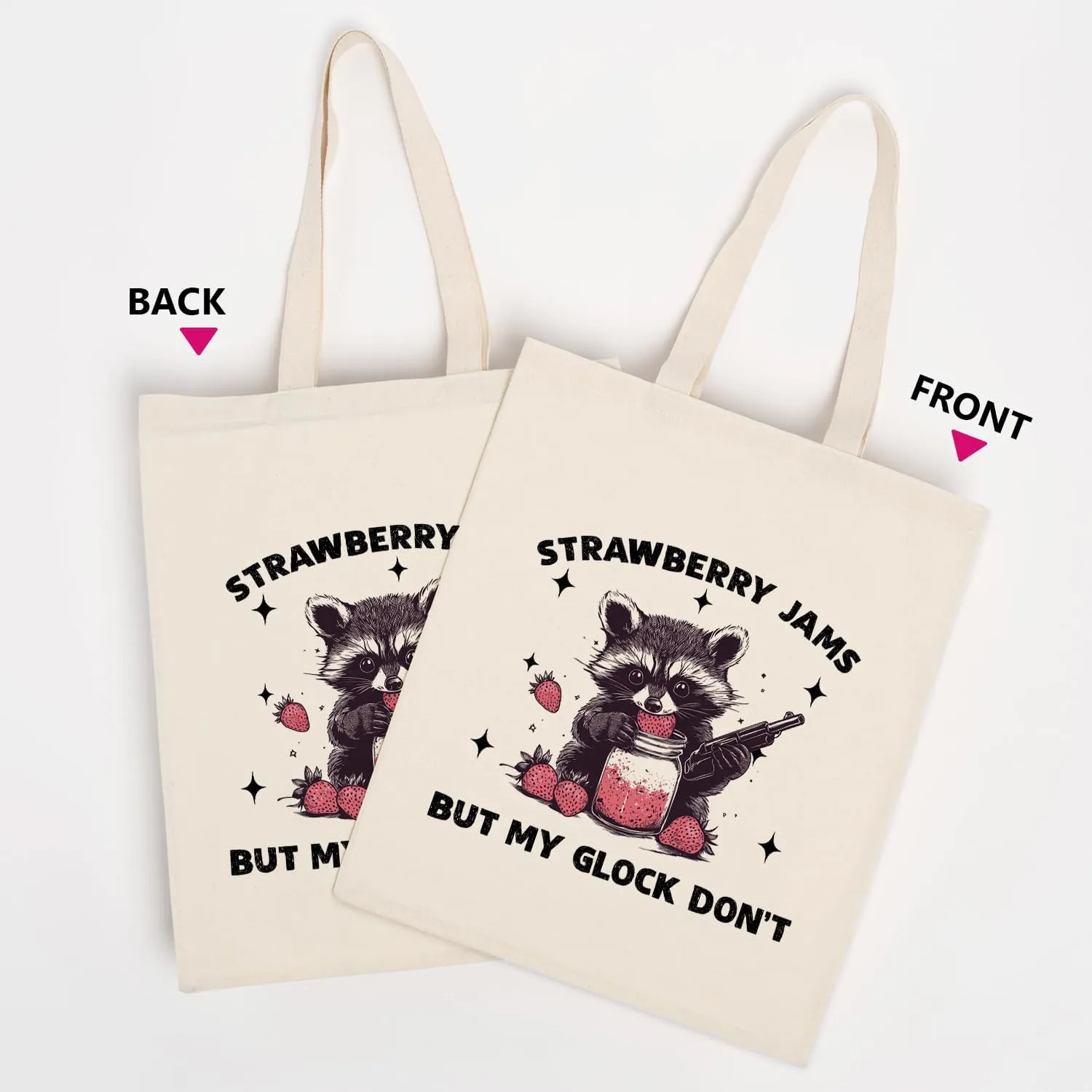 OUZ Stylish Reusable Canvas Tote Bag for Women, Lightweight & Durable Shoulder Bag for Shopping, Work, Gym, Beach, Travel