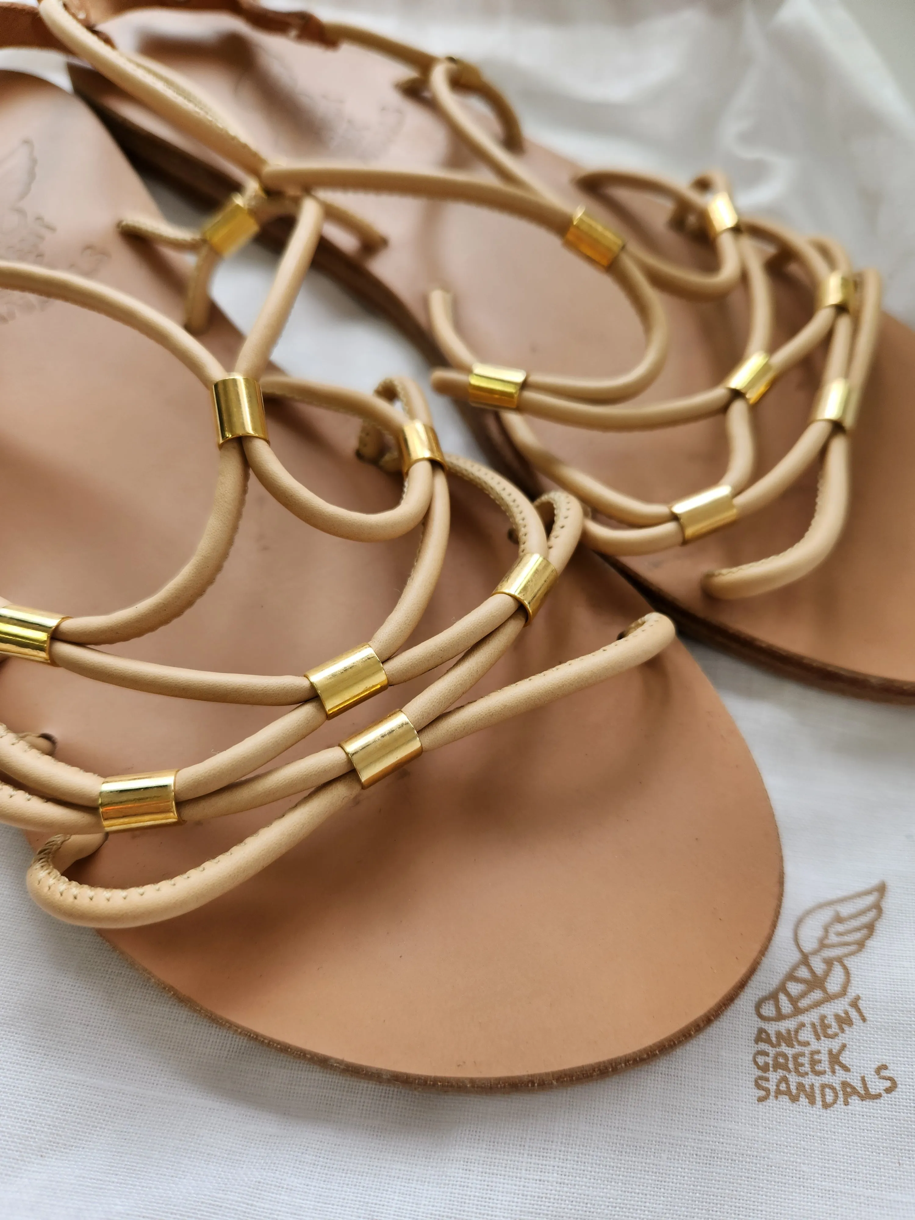 Pacifai Leather Sandals Natural