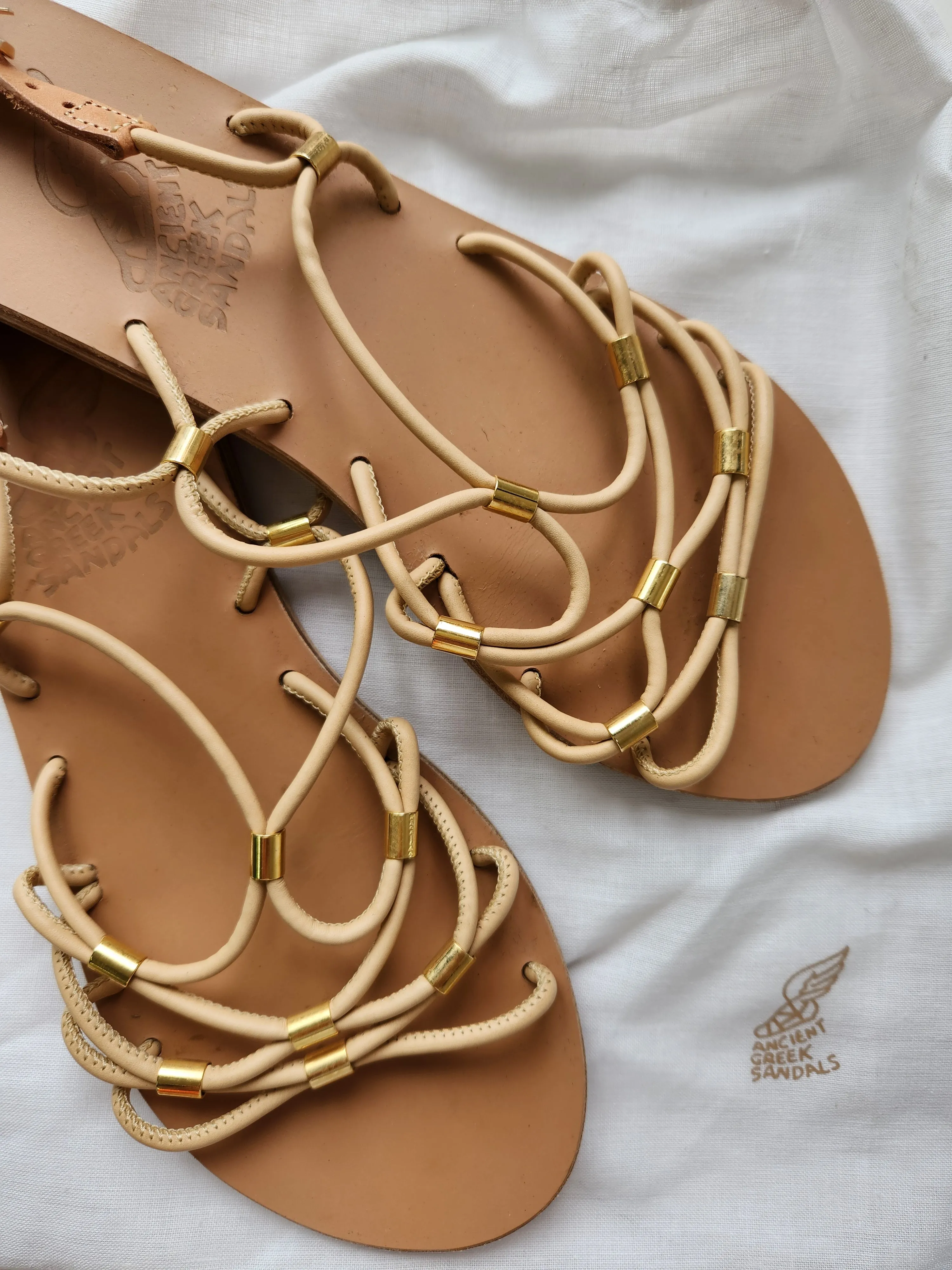Pacifai Leather Sandals Natural