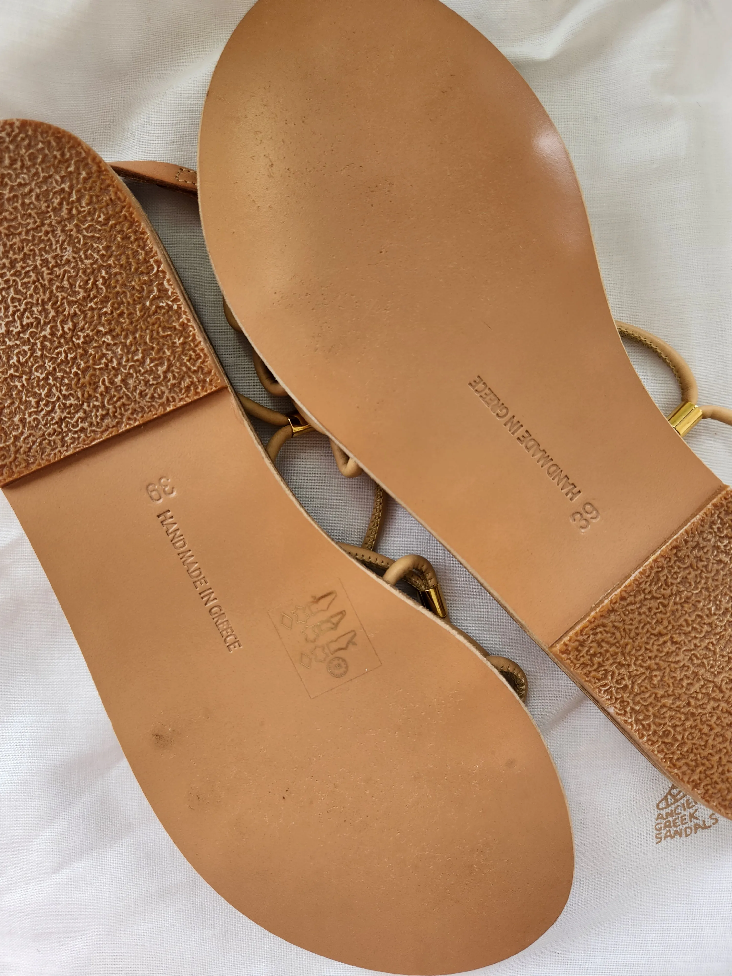 Pacifai Leather Sandals Natural