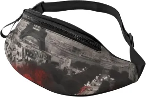 Paris Fanny Pack for Men Women Fashion Waist Packs Travel Crossbody Bag With Adjustable Strap Everywhere Belt Bag Waterproof Chest Bags Cycling Bum Bag Wallet