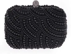 Pearl Clutch Pearl Clutch Bags Women Purse Ladies white Hand Bags Evening Bags for Party Wedding black Shoulder Bag