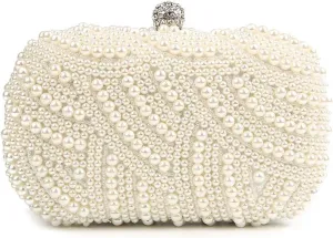 Pearl Clutch Pearl Clutch Bags Women Purse Ladies white Hand Bags Evening Bags for Party Wedding black Shoulder Bag