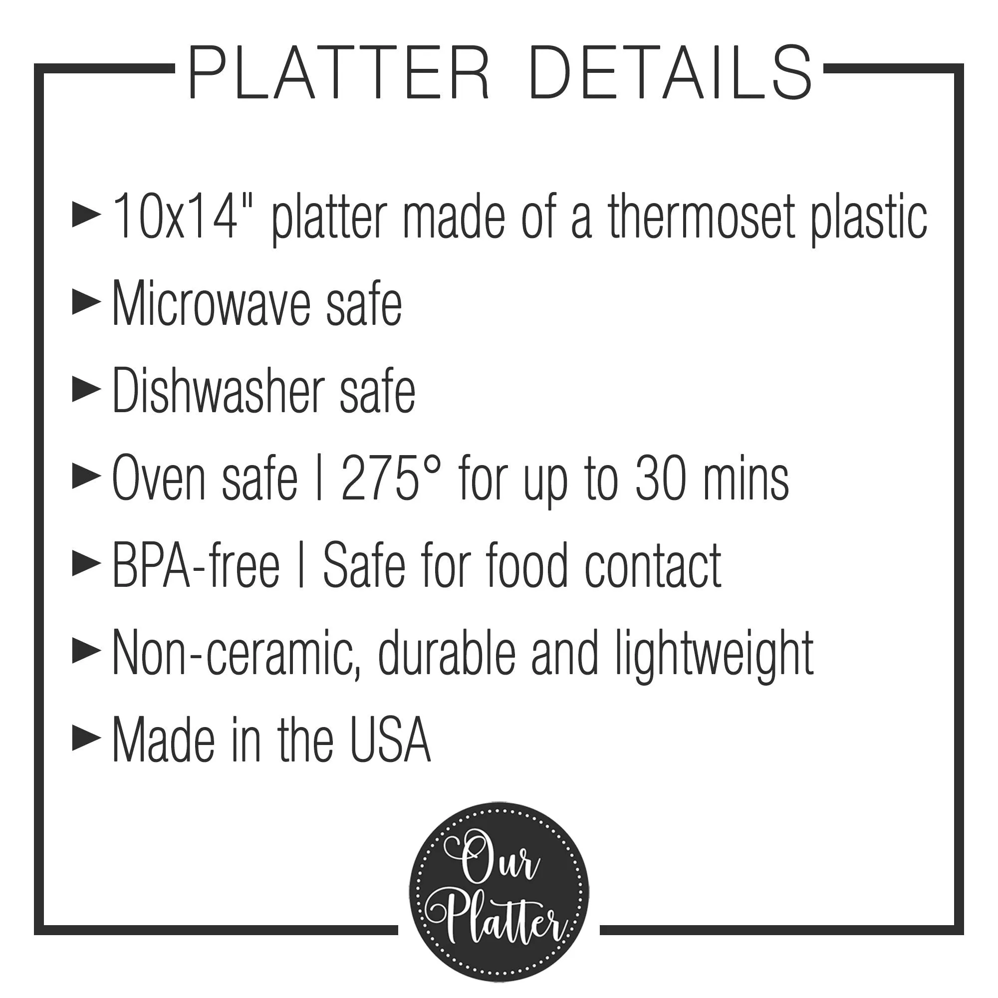Personalized Platter Boho Pattern