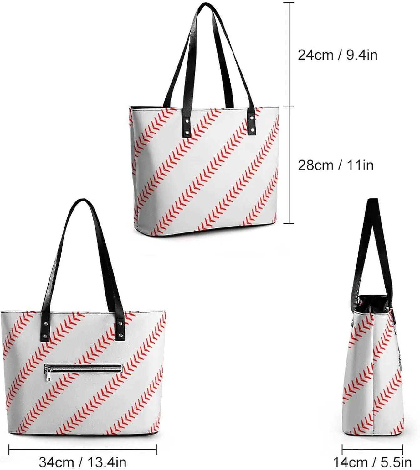 Pink Witch Gothic Pattern A Leather Handbag with Large Capacity And Portability