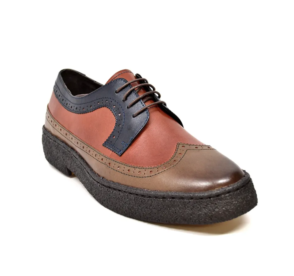 Playboy Wingtips Three Tone Low Cut Shoe from The British Collection