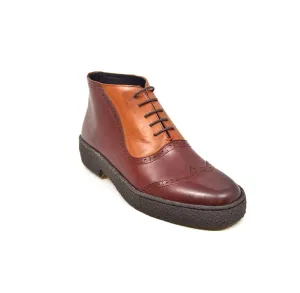 Playboy Wingtips Two Tone Oxblood-Tan