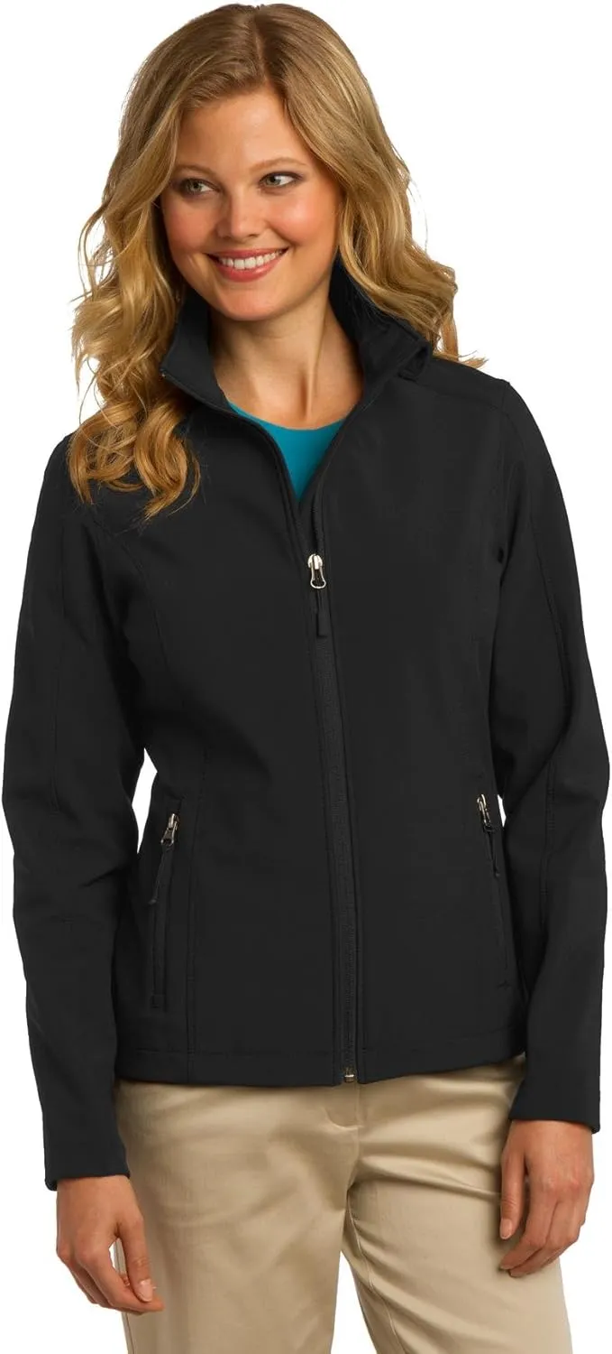 Port Authority Ladies Core Soft Shell Jacket. L317, Black, M