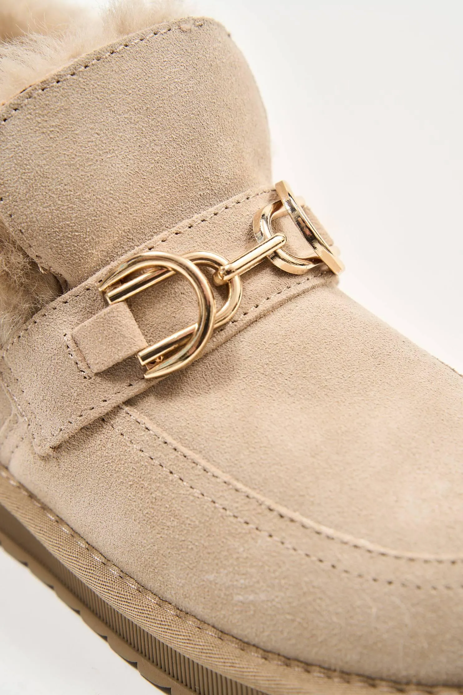 Puff Buckle Beige